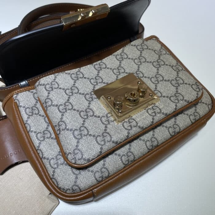 Gucci Padlock ‎Bag 21cm Black Brown 658487 2ZGAG 9785 - Image 5