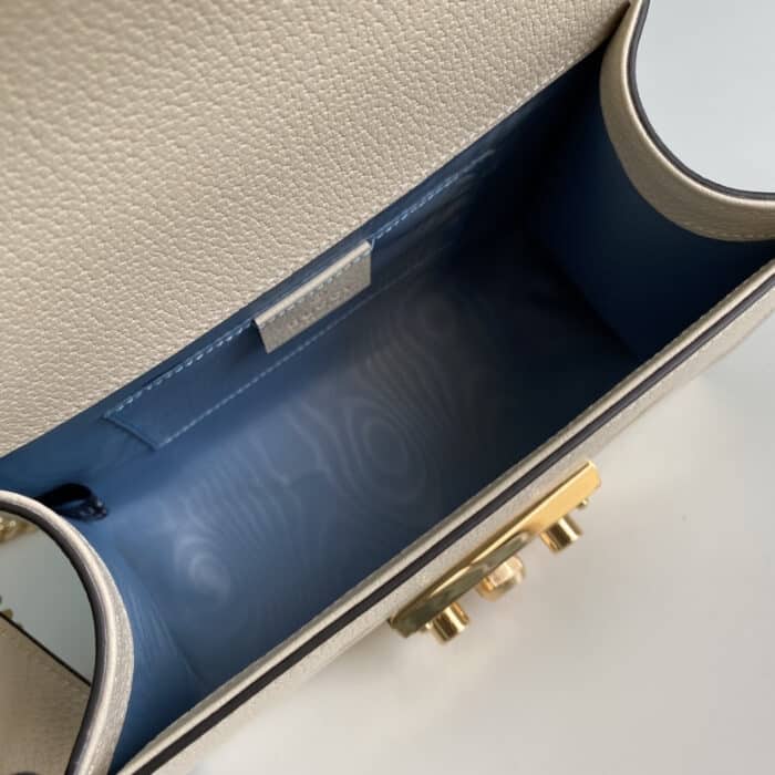 Gucci Padlock ‎Bee Star Bag 20cm White 432182 DJ2LG 8711 - Image 7