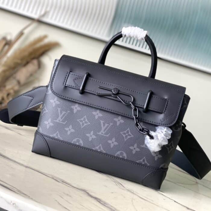 Louis Vuitton Steamer PM Canvas Black 25Cm - Image 2