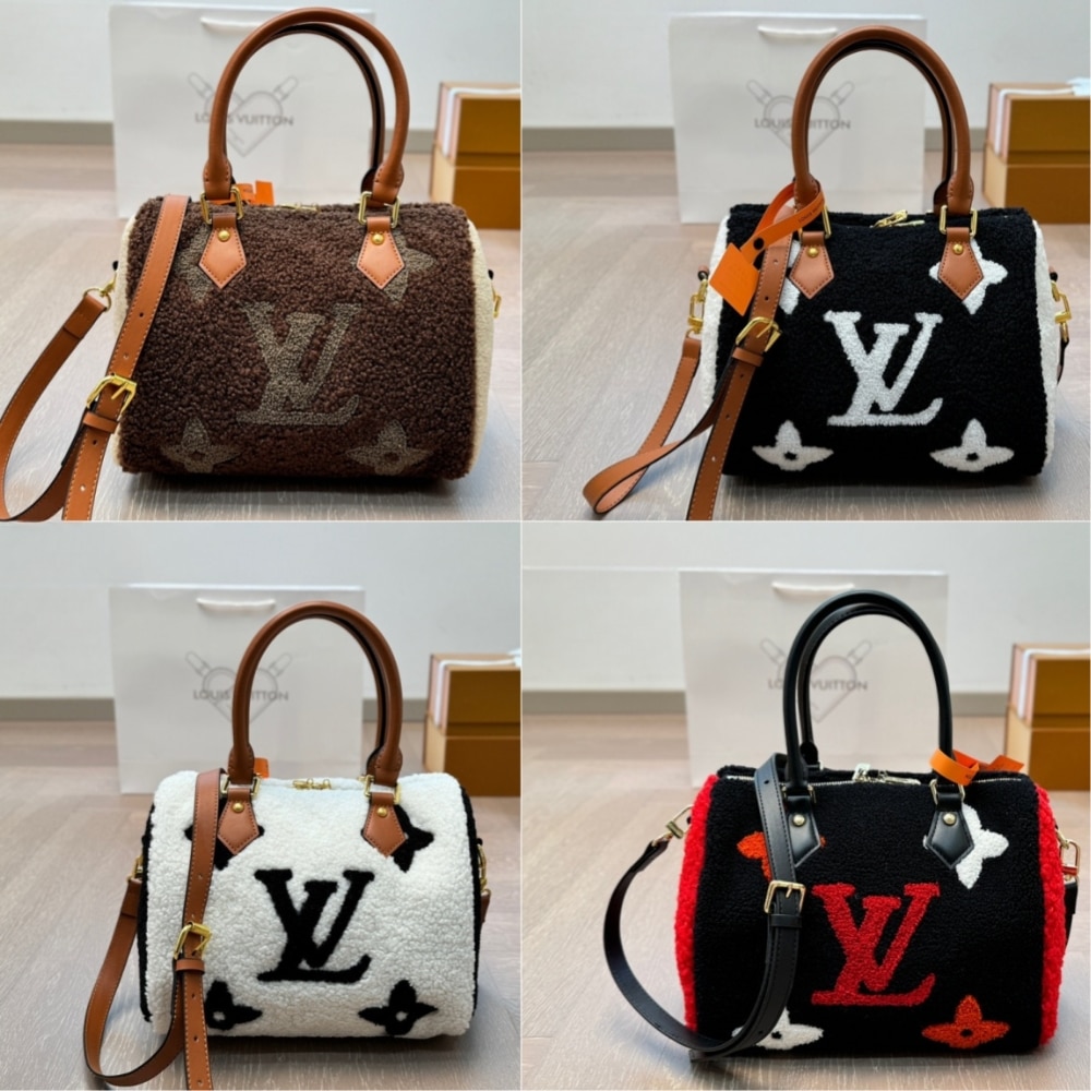 Louis Vuitton Monogram Teddy Speedy Bandouliere White 25cm - Image 2