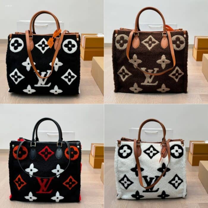 Louis Vuitton Monogram Giant Teddy Onthego Black 38cm - Image 3