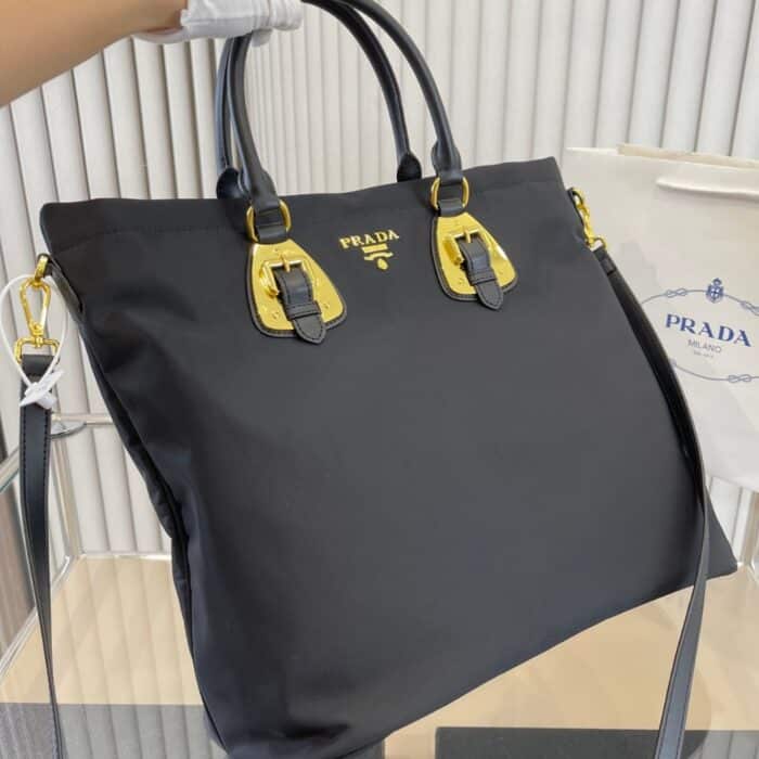 Alternative view of Prada Tessuto Handle Bag Black 33Cm