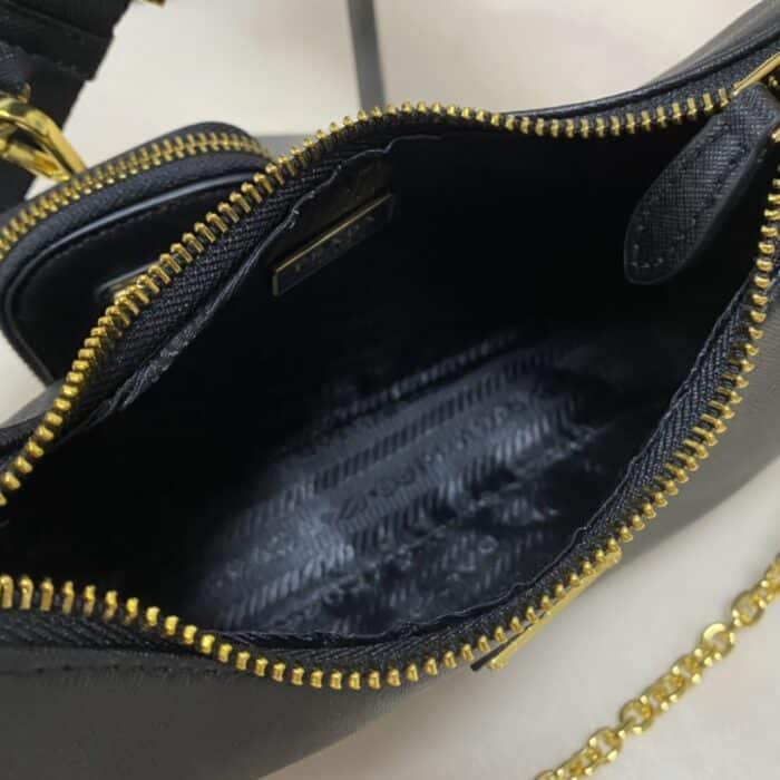 Prada Re Edition 2005 Saffiano Black 22Cm - Image 4