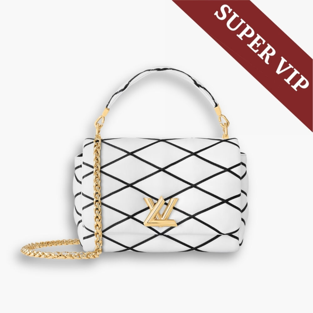 Super Vip 1:1 - Louis Vuitton GO-14 MM White Black 23Cm M22890