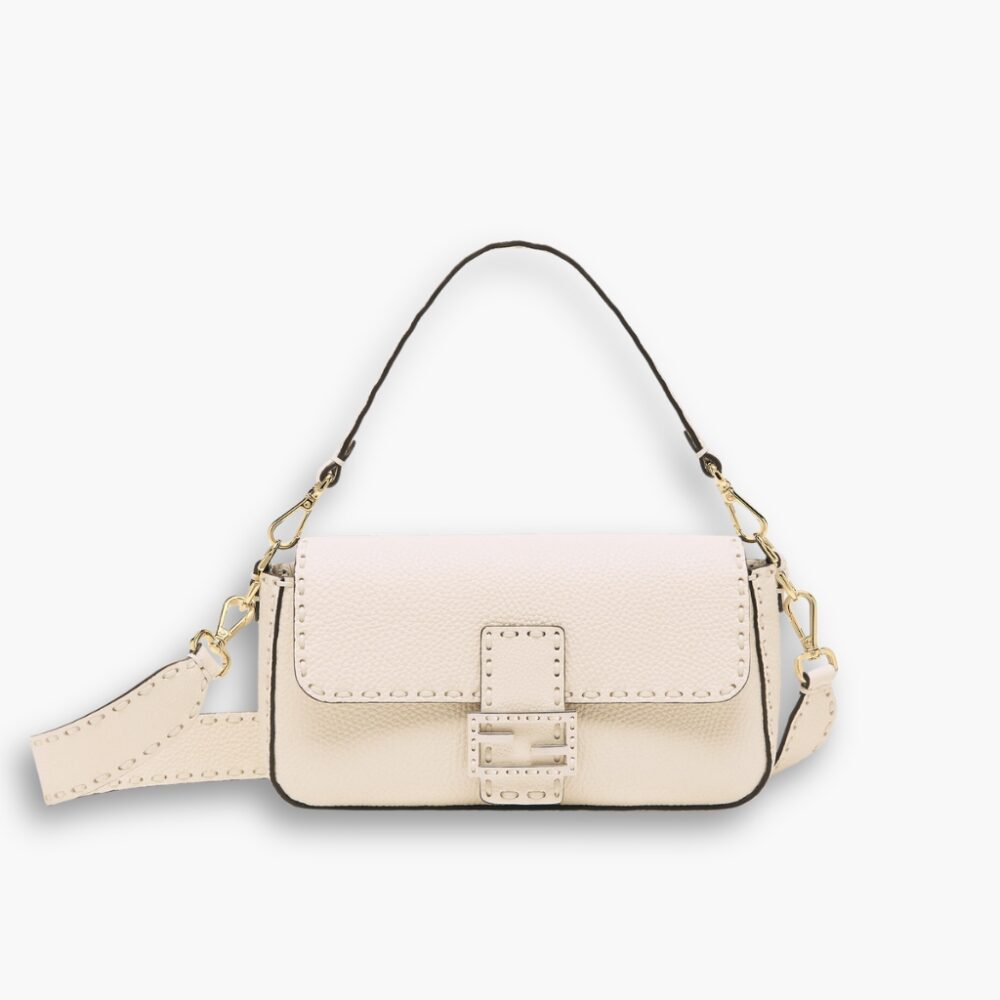 Fendi Baguette White Selleria 27cm 8BR600ARBBF1JBP