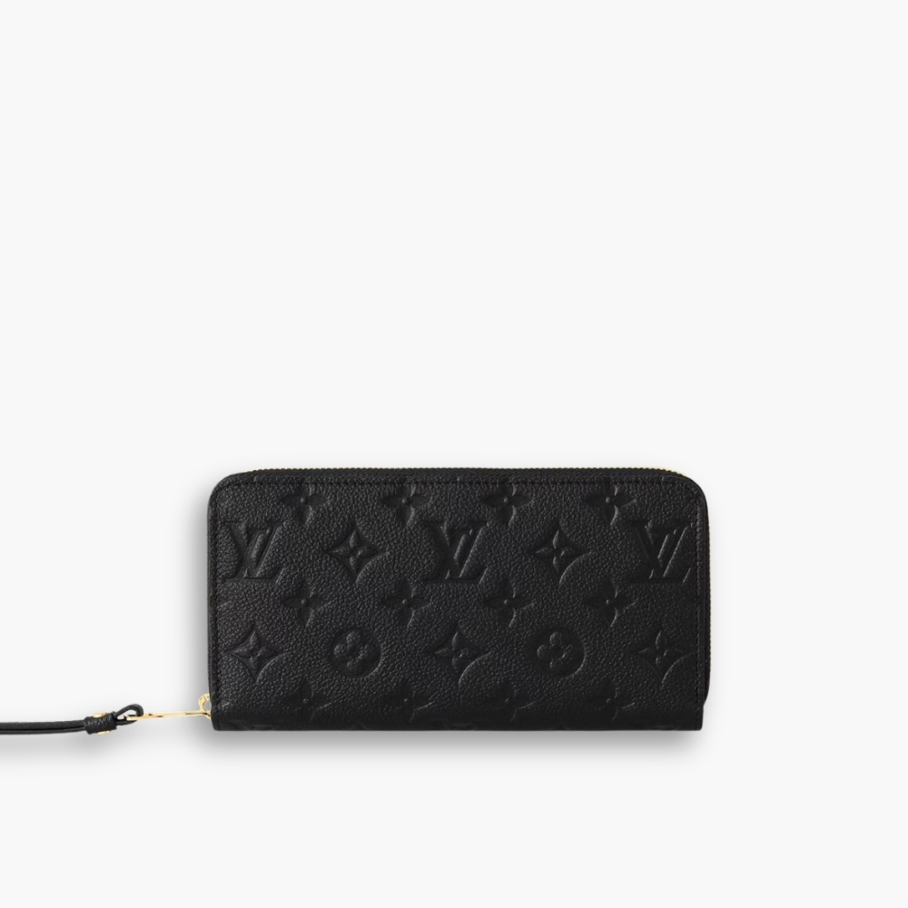 Louis Vuitton Zippy Wallet Monogram Black 19cm M61864