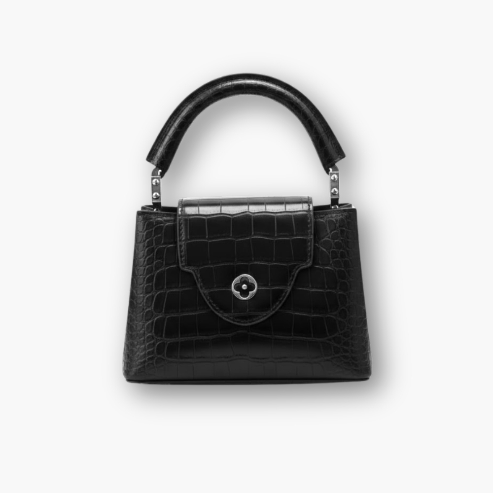 Louis Vuitton Capucines Alligator Black 20Cm N92173