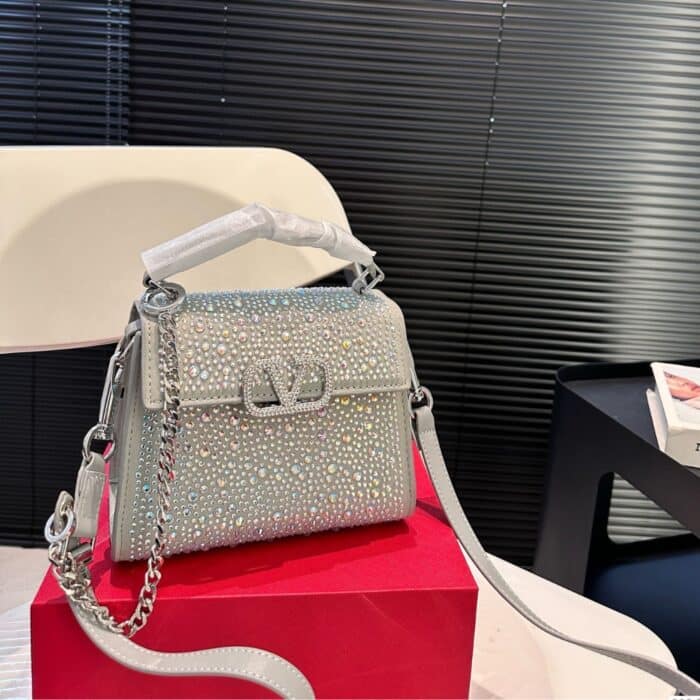 Valentino Vsling Mini Handbag With Sparkling Crystal 19Cm - Image 2