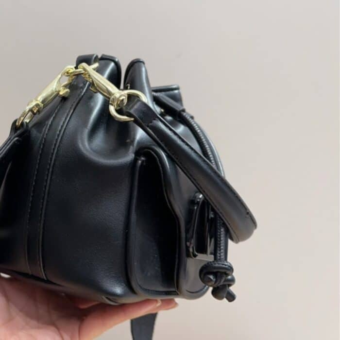 Valentino Garavani Loco Bucket Bag Black 18cm - Image 7