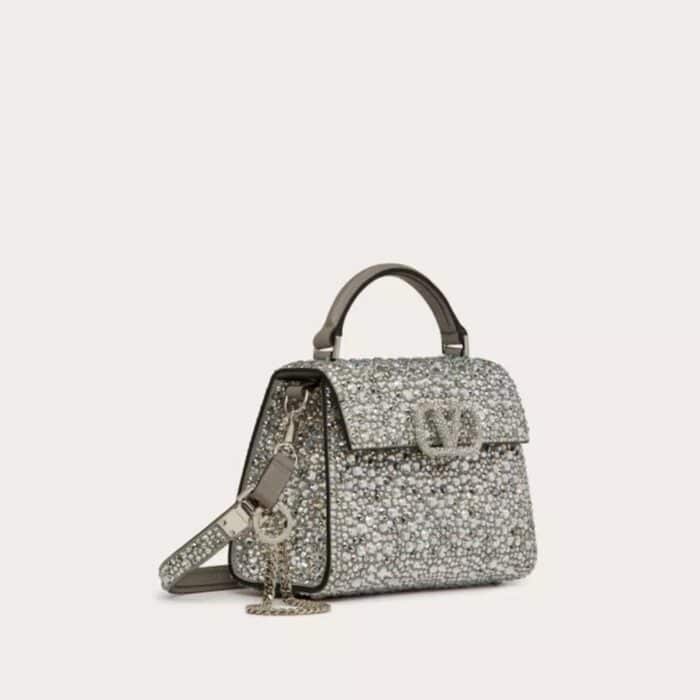 Valentino Vsling Mini Handbag With Sparkling Crystal 19Cm - Image 5