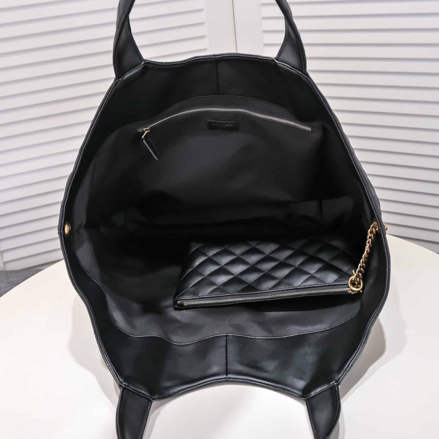 Saint Laurent Icare Maxi Shopping Bag Black 58cm - Image 8