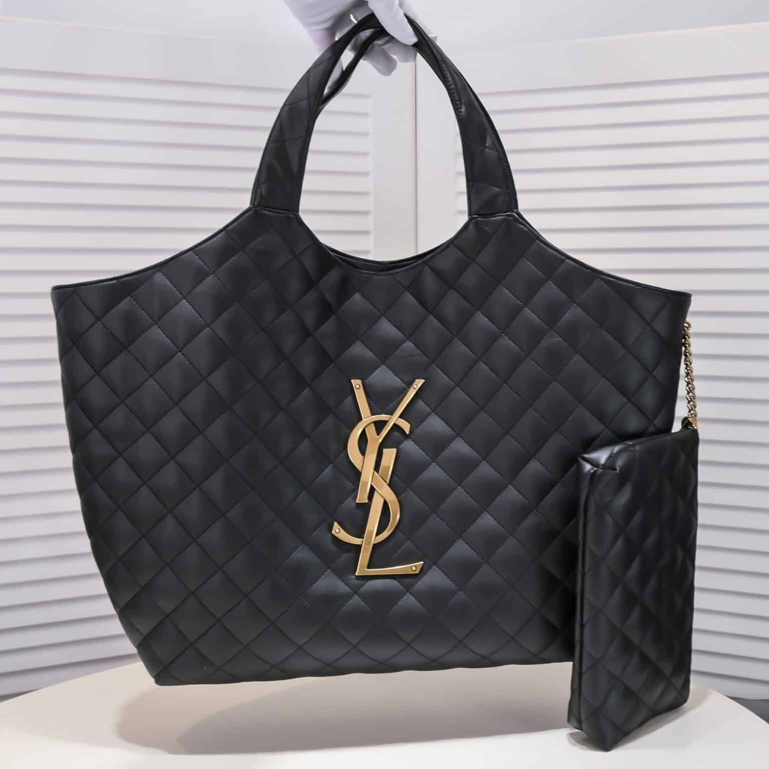 Saint Laurent Icare Maxi Shopping Bag Black 58cm - Image 5