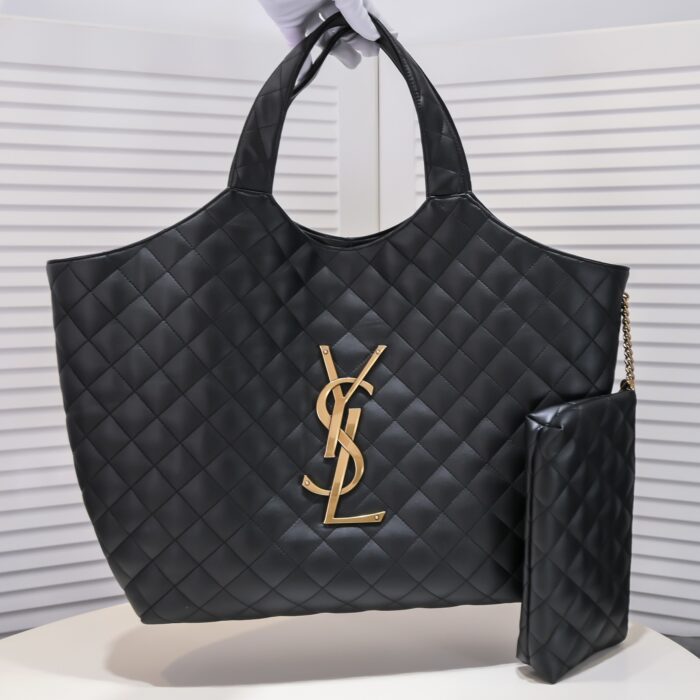 Saint Laurent Icare Maxi Shopping Bag Black 58cm - Image 5