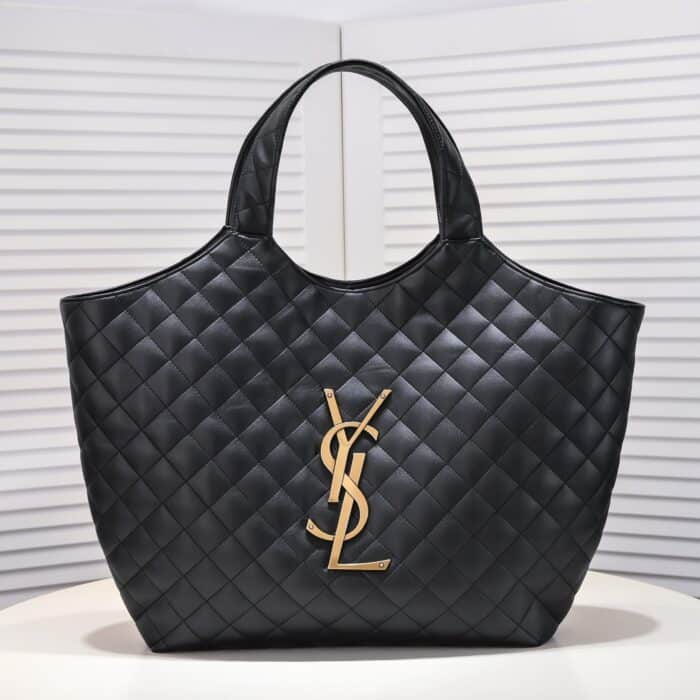 Saint Laurent Icare Maxi Shopping Bag Black 58cm - Image 2