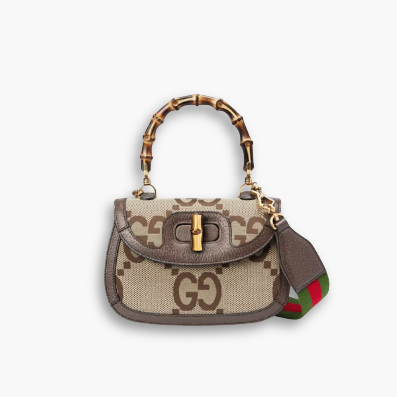 Gucci Bamboo 1947 Small Bag Brown 21Cm 675797 UKMDT 2570