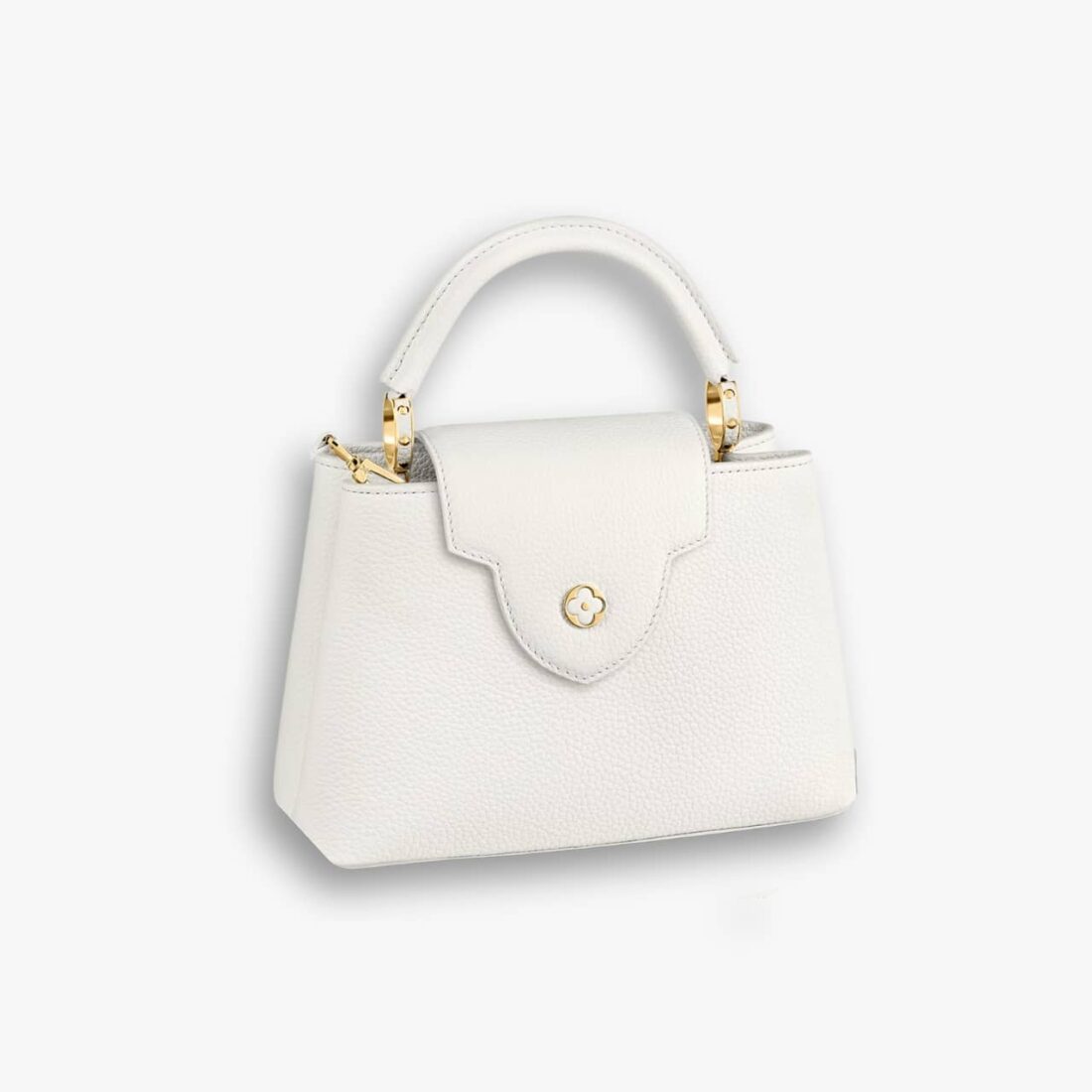 Louis Vuitton Mini Capucines Leather White 20cm