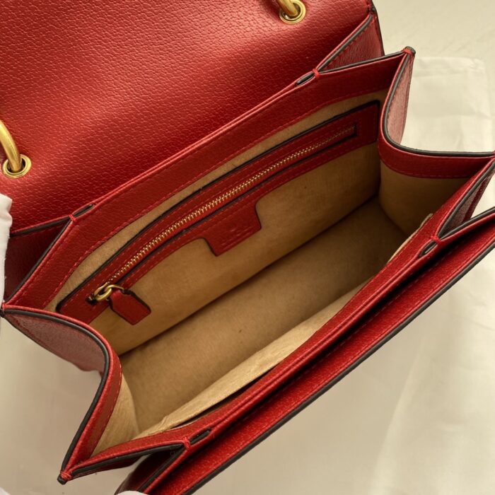 Gucci Queen Margaret Gg Small Top Handle Bag Red 25.5cm - Image 4