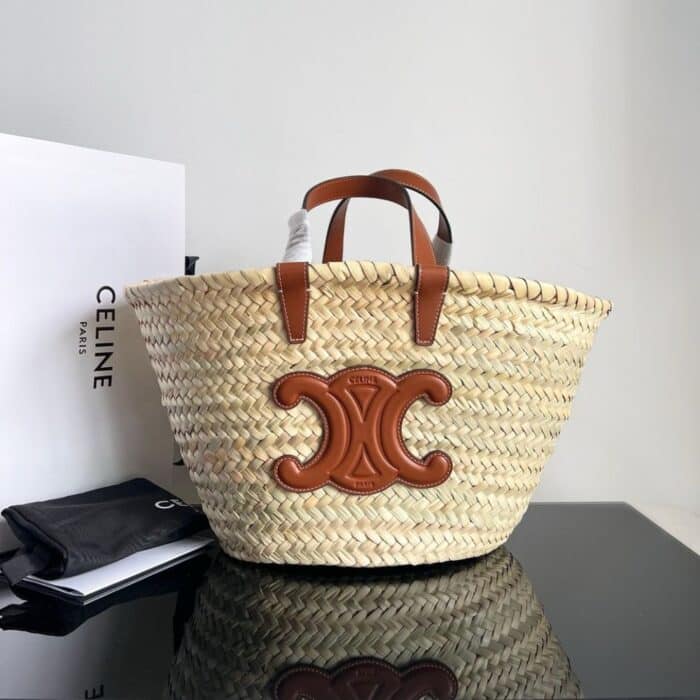 Celine Triomphe Celine Classic Panier In Palm 25cm - Image 5