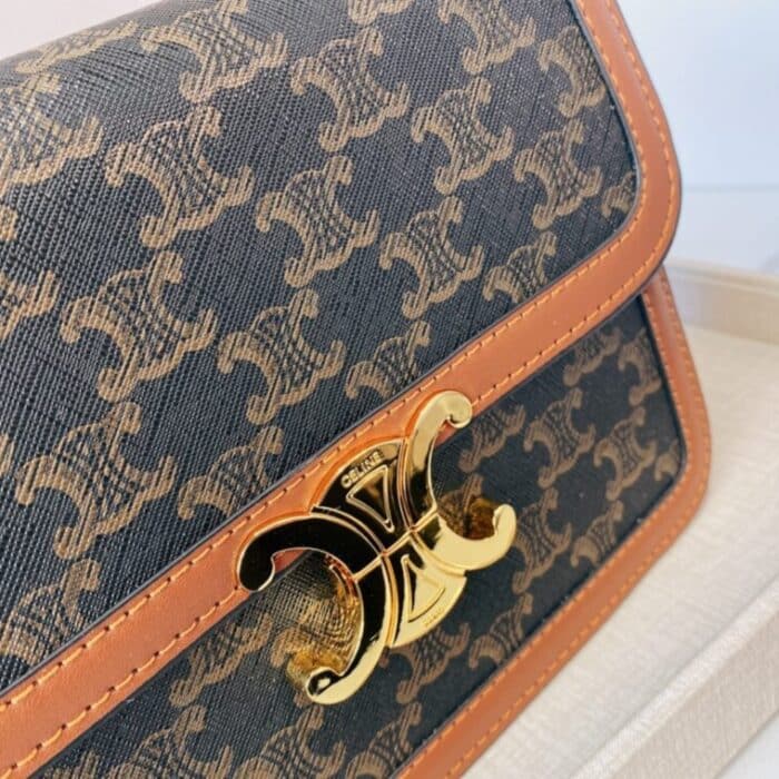 Celine Classique Triomphe Bag in Triomphe Canvas 22cm 191242BZ404LU - Image 2