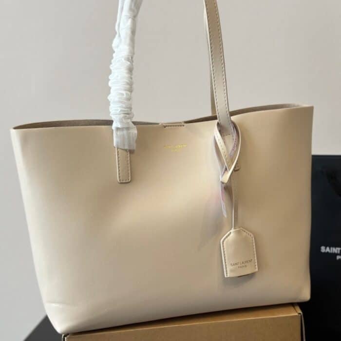Saint Laurent Shopping Bag Leather Beige 37cm 600281CSV0J2721 - Image 2