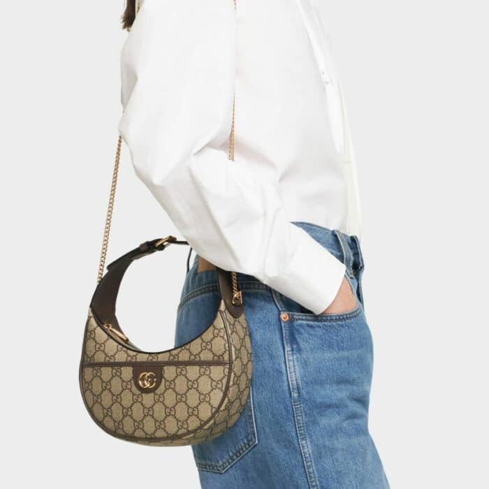 Gucci Ophidia Gg Mini Shoulder Bag Brown 22cm 772308K9GSG - Image 7