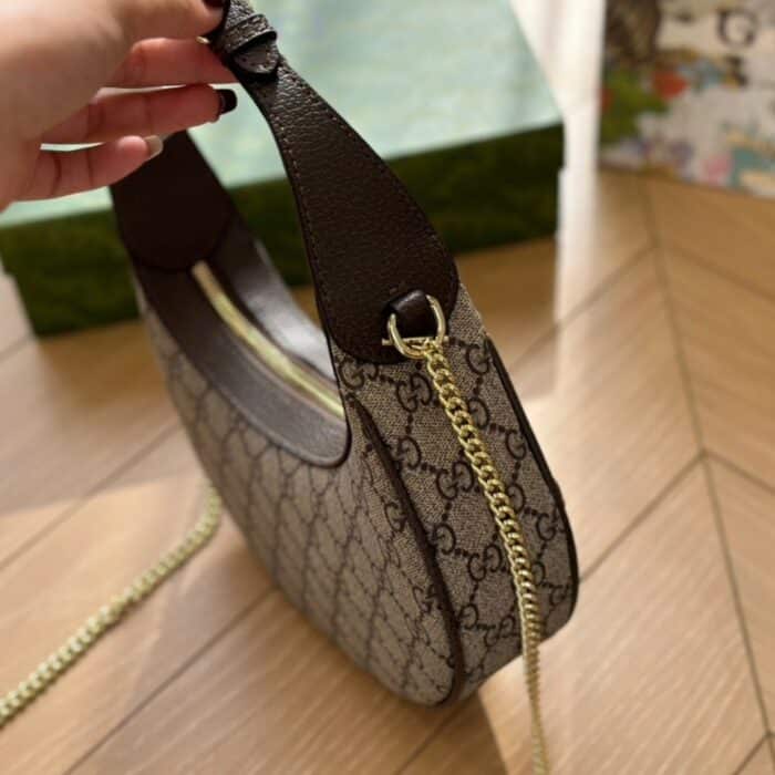 Gucci Ophidia Gg Mini Shoulder Bag Brown 22cm 772308K9GSG - Image 5