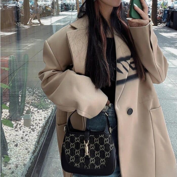 Gucci Jackie 1961 Shoulder Bag Black And Ivory 23cm 685127 UN3AG 1294 - Image 4