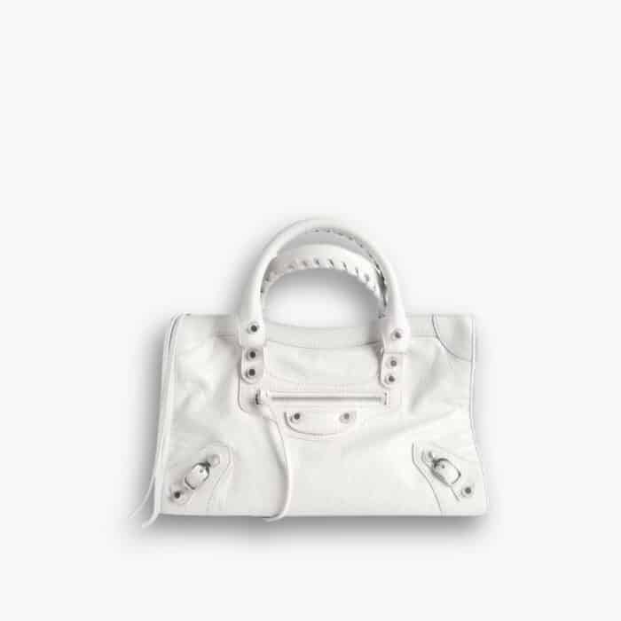 Balenciaga Le City Small Bag in Optic White 8114422AA9S9104 30cm