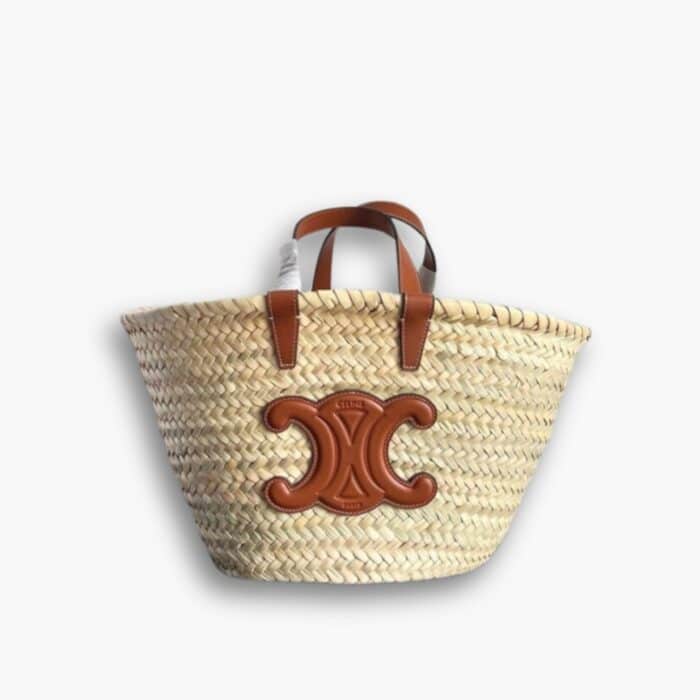 Celine Triomphe Celine Classic Panier In Palm 25cm