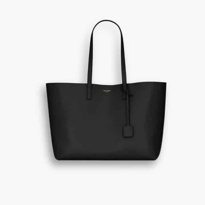 Saint Laurent Shopping Bag Leather Black 37cm 600281CSV0J1000