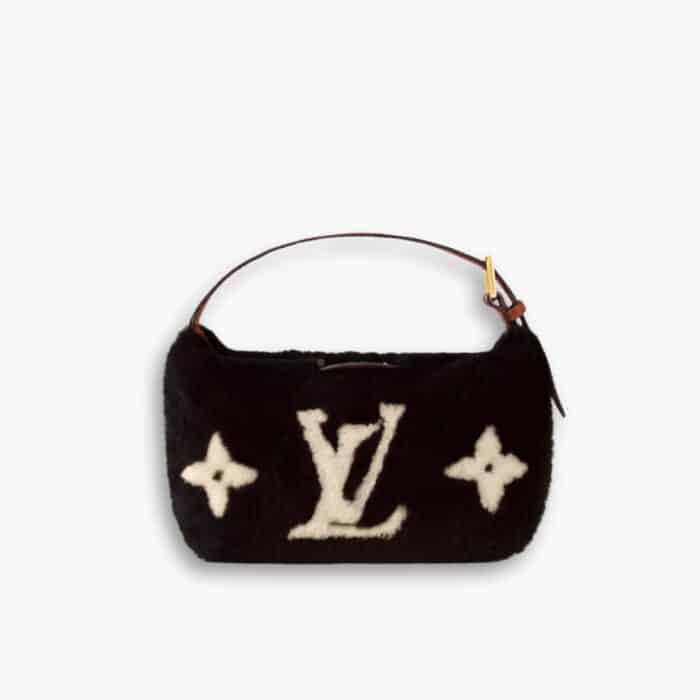 Louis Vuitton Hills Pochette Shearling Black 18cm M11920
