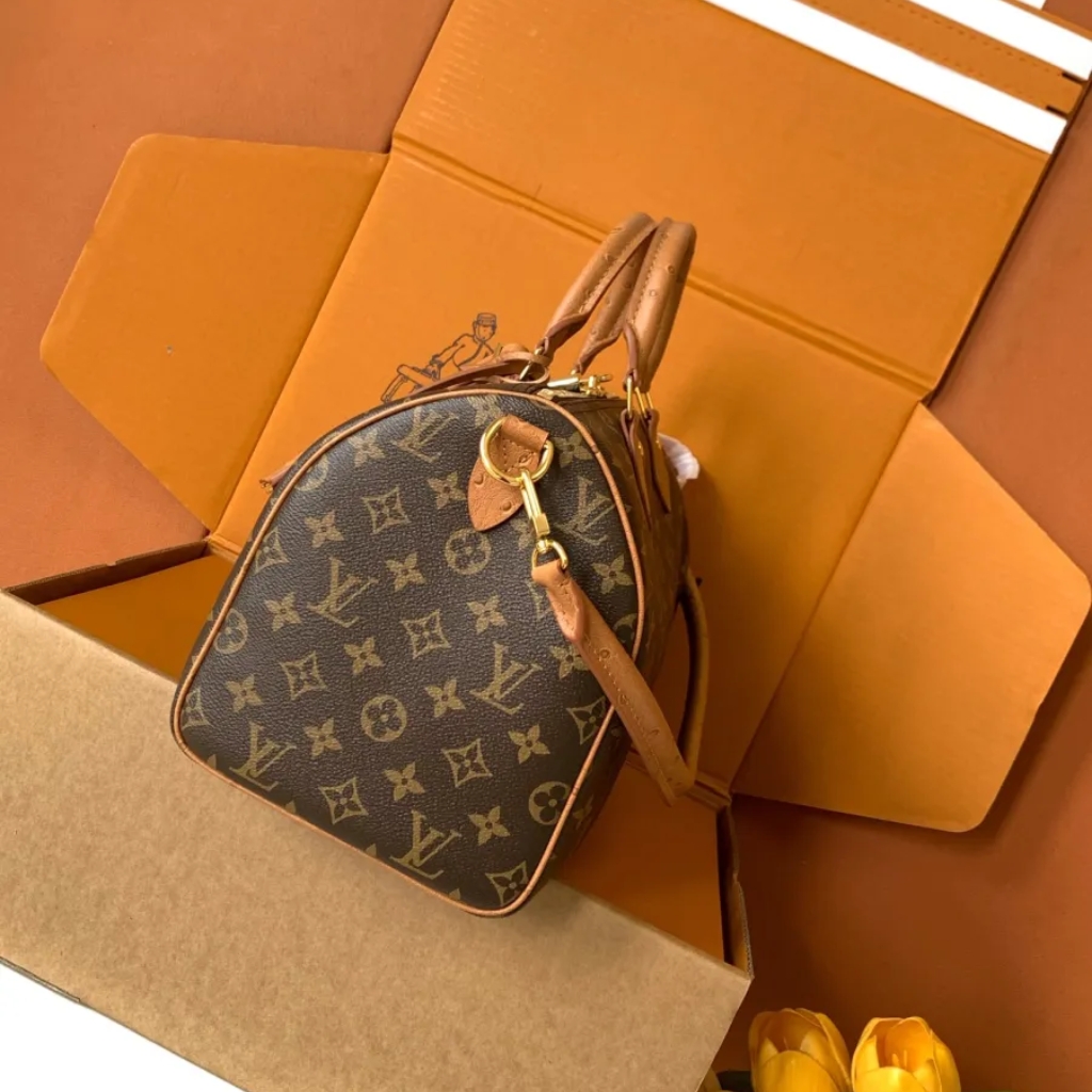 Louis Vuitton Speedy Soft 30 Boho Monogram Tan 30cm N87212 - Image 3