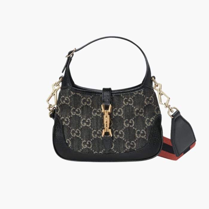 Gucci Jackie 1961 Shoulder Bag Black And Ivory 23cm 685127 UN3AG 1294