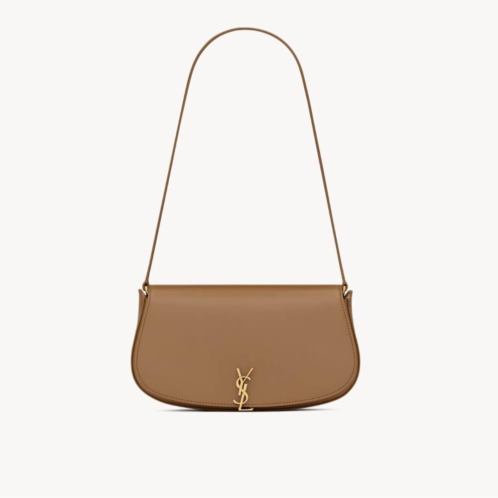 Saint Laurent Mini Voltaire Bag Dark Cork 21cm 7796420SX0W2760