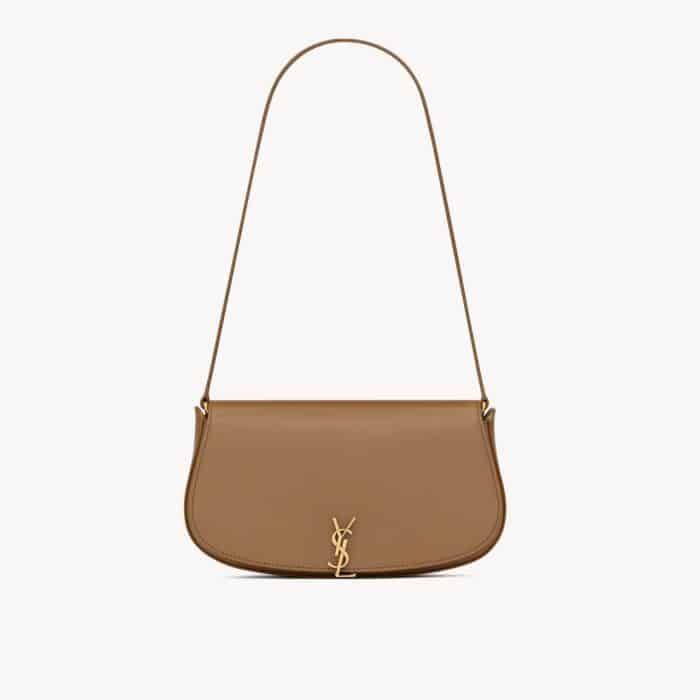 Saint Laurent Mini Voltaire Bag Dark Cork 21cm 7796420SX0W2760