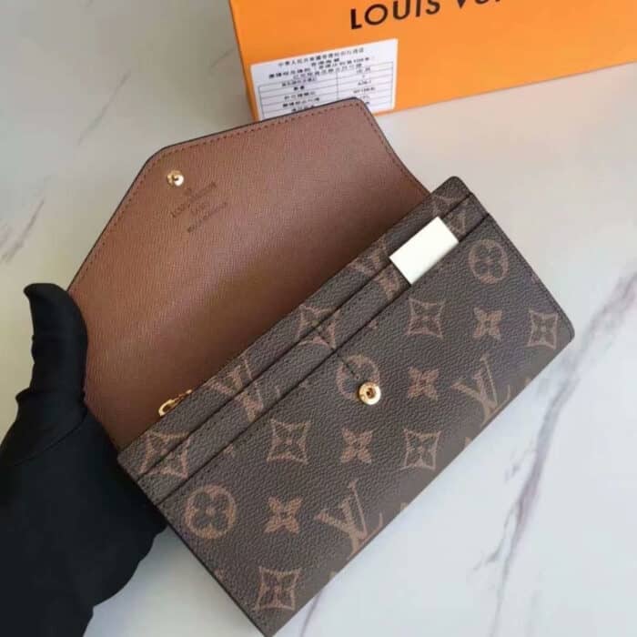 Louis Vuitton Sarah Wallet Monogram Brown 19cm M60531 - Image 5