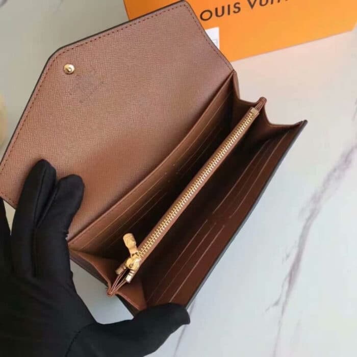 Louis Vuitton Sarah Wallet Monogram Brown 19cm M60531 - Image 6