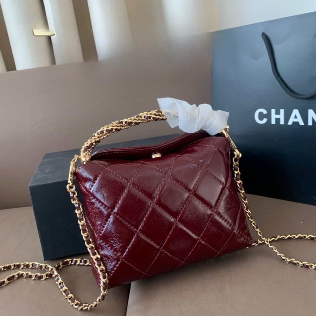 Chanel Clutch With Chain Burgundy 18cm AP4189 B17675 NZG79 - Image 4
