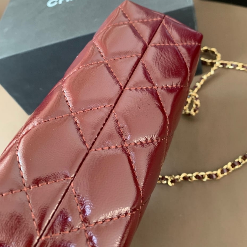 Chanel Clutch With Chain Burgundy 18cm AP4189 B17675 NZG79 - Image 5