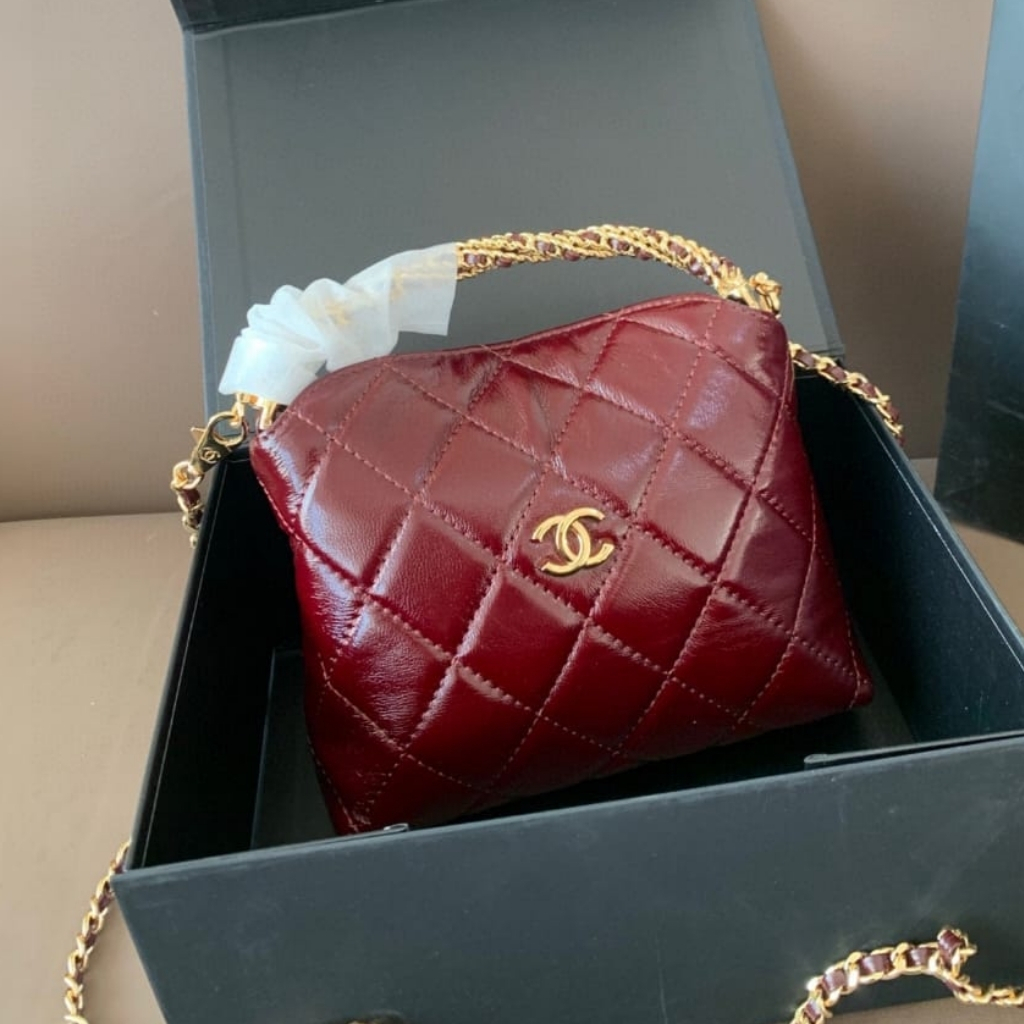 Chanel Clutch With Chain Burgundy 18cm AP4189 B17675 NZG79 - Image 2