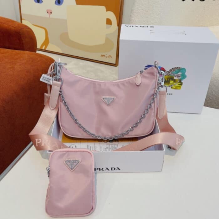 Prada Re Edition 2005 Re Nylon Pink 25Cm - Image 2