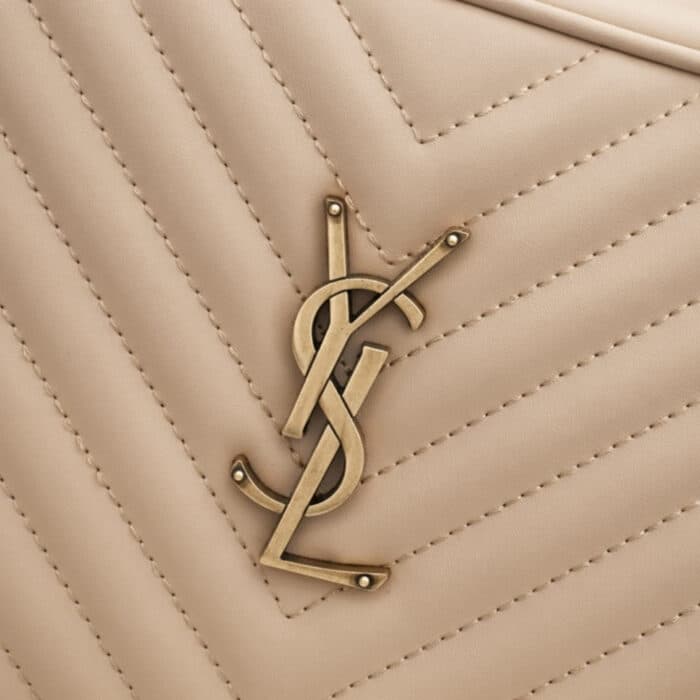 Saint Laurent Lou Camera Bag Gold Metal Beige 23Cm 612544DV7072721 - Image 5