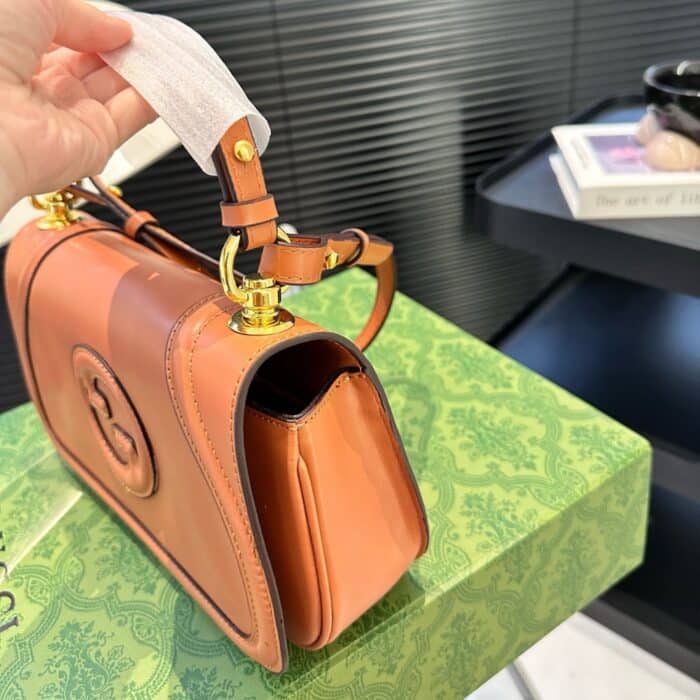 Gucci Blondie Small Top Handle Bag Brown 26cm 815714 AAEC2 2718 - Image 6