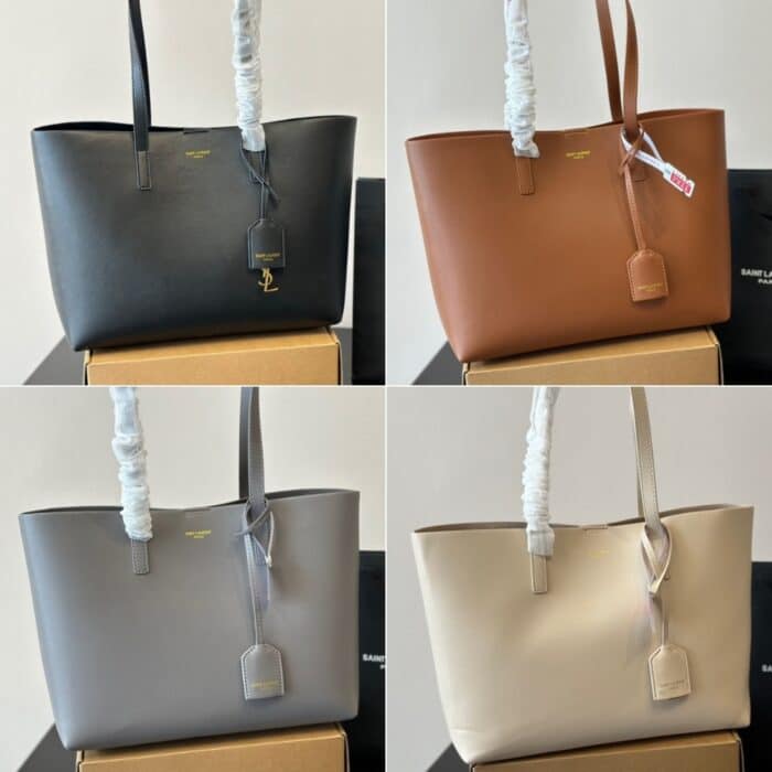 Saint Laurent Shopping Bag Leather Beige 37cm 600281CSV0J2721 - Image 3