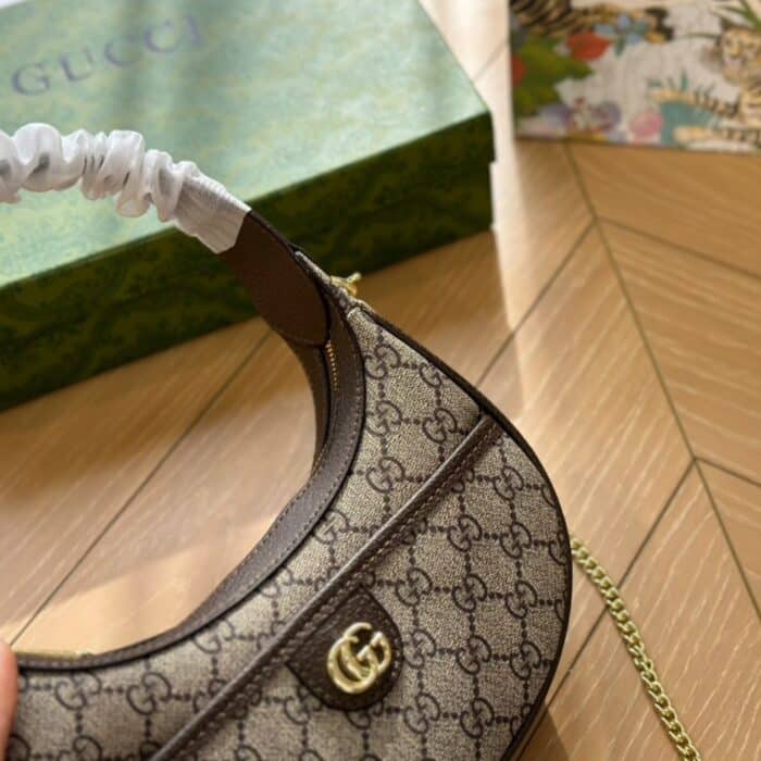Gucci Ophidia Gg Mini Shoulder Bag Brown 22cm 772308K9GSG - Image 6