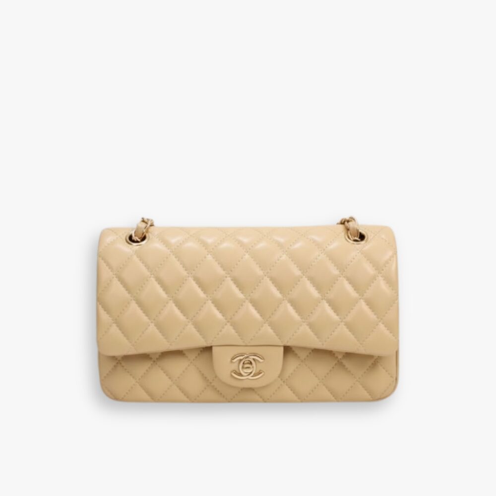 Chanel Classic Flap Bag Beige 25Cm