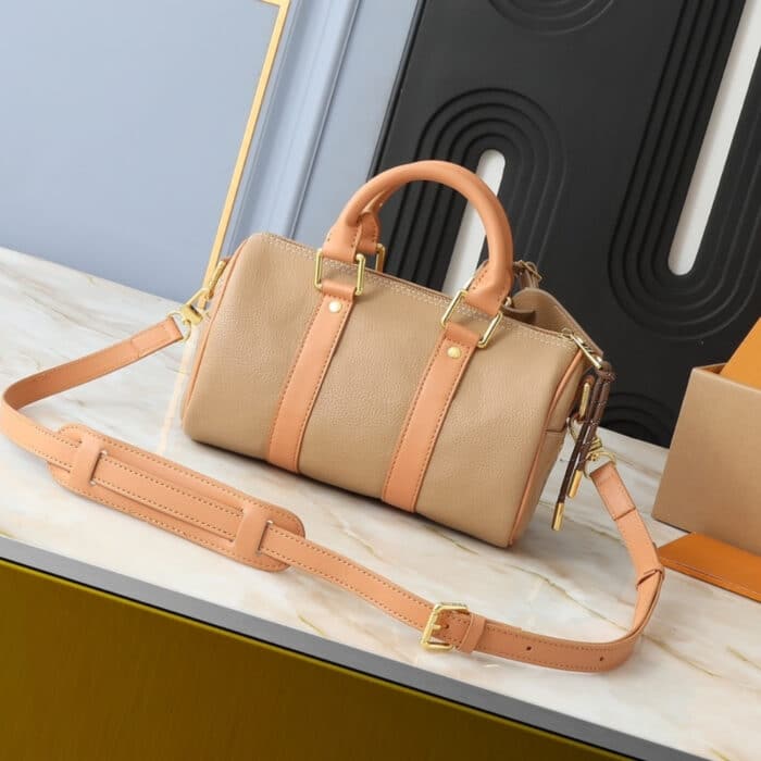 Louis Vuitton Keepall Bandoulière 25 Bag Beige 25cm M12627 - Image 5