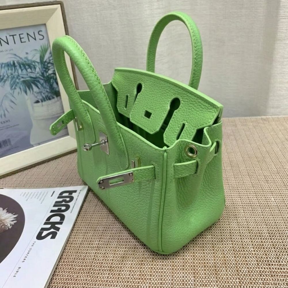 Hermès Birkin B25 Togo Grenat Green 20cm - Image 4