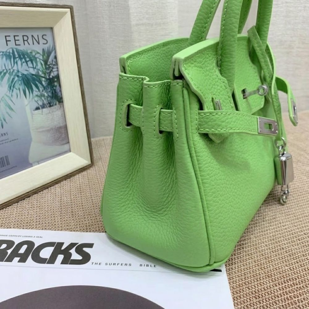 Hermès Birkin B25 Togo Grenat Green 20cm - Image 8