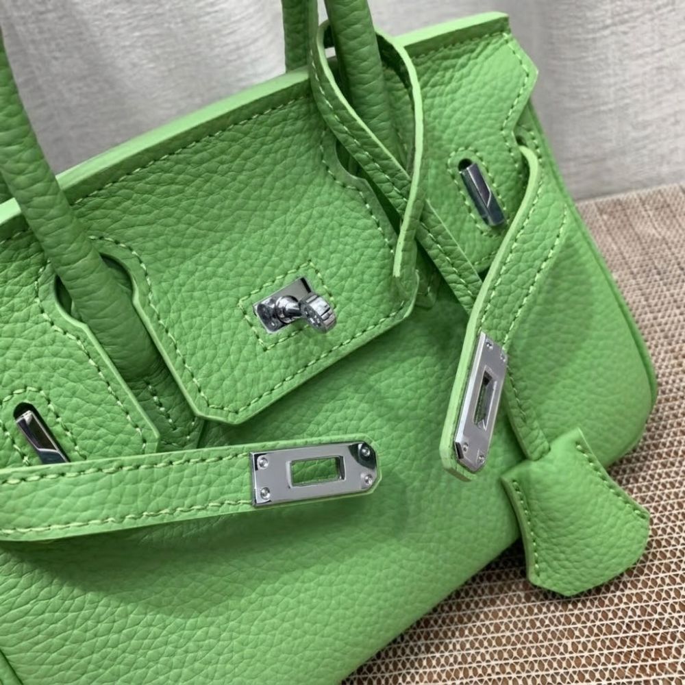 Hermès Birkin B25 Togo Grenat Green 20cm - Image 9